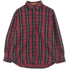 古着 長袖 フランネルチェックシャツ メンズXL相当/eaa609298