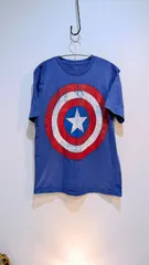 マーベル　tシャツ disney store  ブルー　Sサイズ