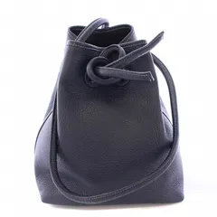 ヴァジック VASIC BOND MINI ボンドミニ ショルダーバッグ 巾着型 レザー 紺 ネイビー /BB