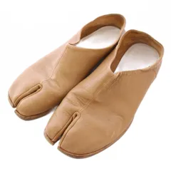 メゾンマルジェラ 22 Maison Margiela 22 TABI BABOUCHE タビバブーシュ 足袋 スリッポン フラットシューズ レザー ワンカラー 37 茶 ブラウン 2400014559309 /BBのサムネイル