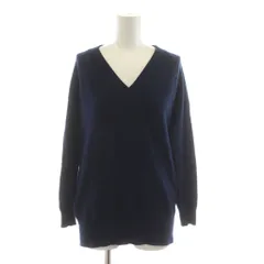 ギャルリーヴィー GALERIE VIE トゥモローランド ニット セーター 長袖 カシミヤ混 S 紺 ネイビー Vネック /RR