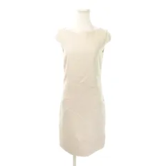 プラダ PRADA ミニワンピース ノースリーブ ストレート アンゴラ混 切替 38 XS グレージュ /MN11 ■GY19のサムネイル