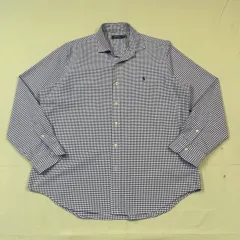 XL) POLO RALPH LAUREN ポロラルフローレン 紫 ギンガム CHECK Oxford オックスフォード シャツ