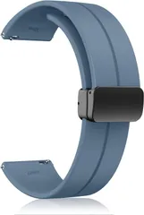 22 mm バンド 交換バンド  ミリ シリコン製 マグネット 磁気バックル スポーツストラップ クイックリリース ストラップ 交換用ストラップ 替えベルト 防水 耐汗性 長さ調節可能 R1181
