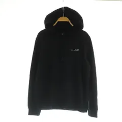 アーペーセー A.P.C. ロゴ パーカー フーディ プルオーバー 長袖 M ブラック /MY ■OSのサムネイル