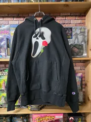 【US古着】PARADISE NYC × Champion Reverse Weave Hoodie | パラダイス・ニューヨーク チャンピオン リバースウィーブ パーカー ブラック S~M