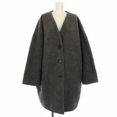 トゥデイフル TODAYFUL Wool Cocoon Coat ノーカラーコート アウター 38 グレー 11920009 /TK