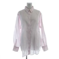 スローブ イエナ SLOBE IENA  24SS  Li/C レギュラーシャツ 麻 リネン ピンク /AB ■OS