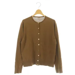 ミューズ ドゥーズィエム クラス MUSE de Deuxieme Classe 25SS FF30 GIZA CARDIGAN カーディガン クルーネック ブラウン /CX ■OS