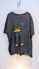 【outlet】USA  INDIA製  ディズニー   フィニアスとファーブ　2XLサイズ　　 Tシャツ　コットン　プリント　ブラック　Disney