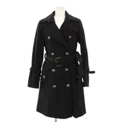 バーバリーブルーレーベル BURBERRY BLUE LABEL トレンチコート アウター ロング 裏地チェック 36 グレー FNF15-813-06 /KHのサムネイル