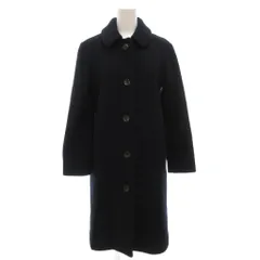 アーペーセー A.P.C. ウールロングコート ステンカラー 34 紺 ネイビー ラウンドカラー /GV ■GY19のサムネイル
