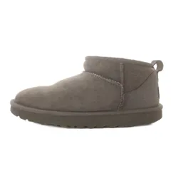 アグ オーストラリア UGG australia クラシック ウルトラ ミニ Classic Ultra Mini ムートンブーツ ショート フラット スエード US7 グレー /YO24