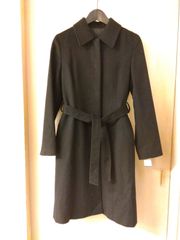 美品】ef-de エフデ カシミヤ100%コート ベージュロング Aライン 