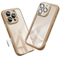 新品 iPhone 16 ProMax用ケース リア背面シリコンサイド衝撃吸収 滑り止め カメラコントロールボタン付き キラキラなカメラカバー着脱可能オシャレなレンズ保護カバー 防塵ネット 薄型 かわいいアイホン16プロマックスケース デザートチタニウム