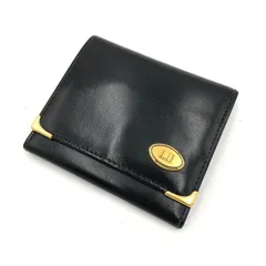 dunhill ダンヒル コインケース 小銭入れ レザー ブラック 黒 ゴールド金具