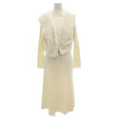 スナイデル SNIDEL 23AW ファージレ ニット ワンピース ロング 長袖 ウール F 白 ホワイト /FF