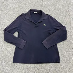 100 ラコステ オープンカラー 長袖 ポロTシャツ 0109T1