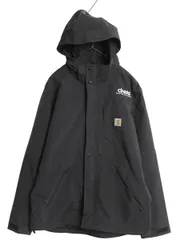 【お得なクーポン配布中!】 US企画 カーハート ショアライン ジャケット メンズ M 古着 ブルゾン ナイロン マウンテンパーカー フード付き フルジップ ワーク 廃盤 黒