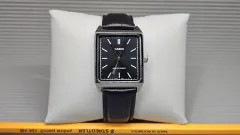 カシオ CASIO 時計 - スクエア 黒版 MTP-V007