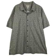 古着 90~00年代 エルエルビーン L.L.Bean 総柄 半袖 オープンカラー コットンシャツ ボックスシャツ メンズXL相当 ヴィンテージ/eaa604196