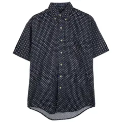 古着 ラルフローレン Ralph Lauren CHAPS チャップス 総柄 半袖 ボタンダウンシャツ メンズS相当/eaa604160