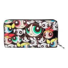 THE POWERPUFF GIRLS パワーパフガールズ 長財布 パワパフ 総柄 バブルス ブロッサム バターカップ ウォレット カード入れ 可愛い アメコミ キャラクター 平成 レトロ ギフト プレゼント 海外雑貨 海外製品のサムネイル
