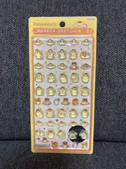 正規品 サンリオ ポムポムプリン ボンボンドロップシール ボンボンドロップシール BONBON DROP mini ぷっくり 立体 クリア