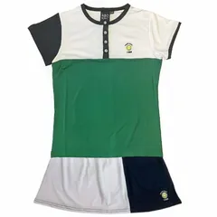 kea sport  キア  テニス  ウェア  シャツ  スコート  上下セットアップ  Мサイズ  中古品   白緑濃紺