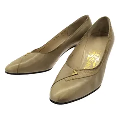 Salvatore Ferragamo サルバトーレ フェラガモ レザーパンプス  ベージュ 6