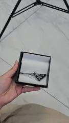 正規品 PRADA プラダ 三角 ロゴ ヘアクリップ