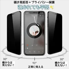 iPhone17Pro専用　プライバシー保護 覗かせない 強化ガラスフィルム 高品質 耐摩擦 防指紋 特殊ブラインド加工 自動吸着