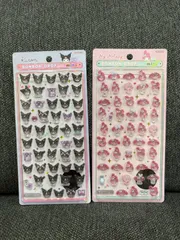 正規品 サンリオ マイメロディ クロミ ボンボンドロップシール 2点セット ボンボンドロップシール BONBON DROP mini ぷっくり 立体 クリア