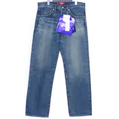 未使用 JUNYA WATANABE MAN × LEVI'S Wネーム 綿セルビッチデニム製品加工デニムパンツ Mサイズ WP-P216-051のサムネイル