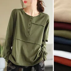 新品 秋新作 Tシャツ レディース 長袖tシャツ トップス tシャツ カットソー カジュアル おしゃれ 大きいサイズ 体型カバー mlnkv