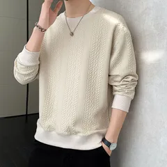 新品 トレーナー メンズ 長袖 メンズ 丸襟 Tシャツ 大きいサイズ トレーナー カジュアル 快適 ゆったり プルオーバー 春秋 服 メンズ mlvjt