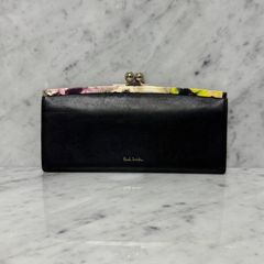 値下げ＊Paul Smith 長財布 ネイビー フラワープリント - メルカリ