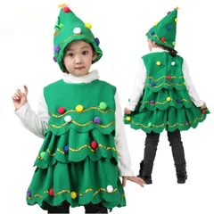 新品 クリスマス コスチューム コスプレ 子供用 子ども キッズ クリスマスツリー コスプレ ツリー 衣装 クリスマスコスチューム 仮装 コスプレ cosplay 女の子 mldnt