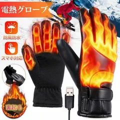 新品 電熱グローブ 未使用 手袋 USB給電式 裏起毛 スマホ対応 ヒーターグローブ 温度調整可能 男女兼用 撥水 防寒 防風 冬 バイク 自転車 釣り mlxqs