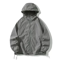 新品 未使用 UVパーカー マウンテンパーカー ラッシュガードメンズ レディース UPF50+ 接触冷感 薄手 日焼け防止 無地 スポーツ 軽量 紫外線対策 UVカット 春 夏 アウター フード付き 男女兼用 シンプル 熱中症対策 mlmjd