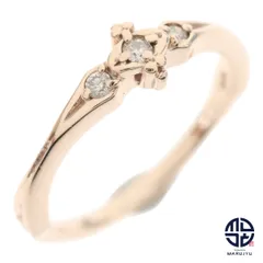 agete アガット K10PG 10金ピンクゴールド ダイヤ0.034ct ピンキーリング 指輪 ジュエリー アクセサリー 約1号 クラシカル