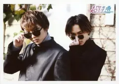 【中古】生写真(男性) 超特急/ユーキ(村田祐基)・タクヤ(草川拓弥)/横型・上半身・衣装黒・サングラス・背景白/「BULLET TRAIN BOYS GIG Vol.04」生写真セット第39弾