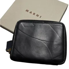 MARNI(マルニ) Round Zipper Leather Wallet ラウンドファスナー レザー ウォレット 財布 PFMIS04YN0LV595 ブラック