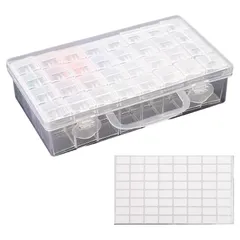 DFsucces ビーズ入れ 32個 小物ケース ビーズケース ダイヤモンドアートツール 詰め替え容器 小分けビーズ収納 (32個)