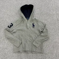 M 10-12 POLO RALPH LAUREN キッズ BIG ポニー フードTシャツ 0109T1