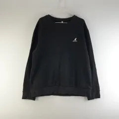 カンゴール メンズFREE ブラック スモールロゴ スウェット トレーナー L2558