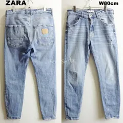 ZARA　ザラ　スキニーデニム　W80cm / W32 / M　強 ストレッチ　ライトブルー　トルコ製　メンズ