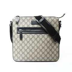 GUCCI グッチ ショルダーバッグ GGスプリーム PVC ブラック【中古】