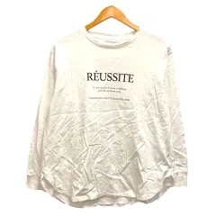 AMERICAN HORIC Ｔシャツ カットソー クルーネック ロゴ プリント 長袖 M 白 ホワイト