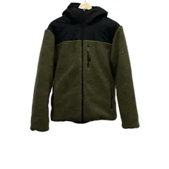 TAION(タイオン) ダウンジャケット サイズL メンズ美品  - カーキ×黒 長袖/ボア/SHIPS any exclusive/冬